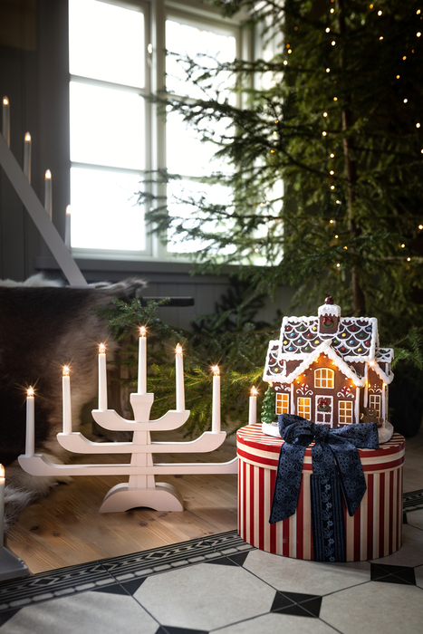 Juldekor Pepparkakshus 11 LED Konstsmide